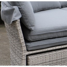 ДИВАН-ТРАНСФОРМЕР ПЛЕТЕНЫЙ GREY