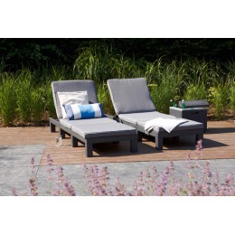Шезлонг Дейтона (Daytona Delux) серый