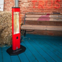 Уличный электрический обогреватель VR red