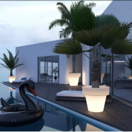 Светящееся кашпо Ferty XXL белое