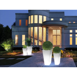 Разноцветное светящееся кашпо TOWER