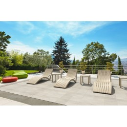 Шезлонг-лежак пластиковый Slim