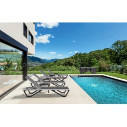 Шезлонг-лежак металлический Wave