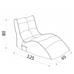 Бескаркасное Кресло Neon Lemon