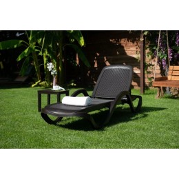 Шезлонг Клеопатра с имитацией плетения под ротанг “CLEOPATRA RATTAN”