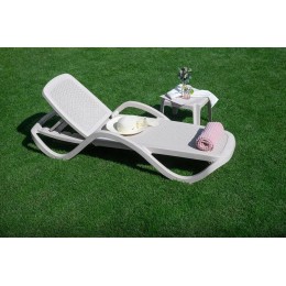 Шезлонг Клеопатра с имитацией плетения под ротанг “CLEOPATRA RATTAN”