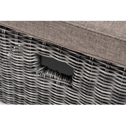 "Рим" шезлонг с подушкой, цвет графит