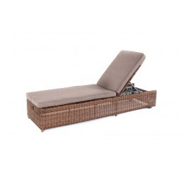 "Рим" шезлонг с подушкой, цвет коричневый