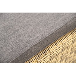 "Рим" шезлонг с подушкой, цвет соломенный