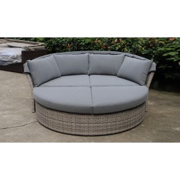 ДИВАН-ТРАНСФОРМЕР ПЛЕТЕНЫЙ GREY