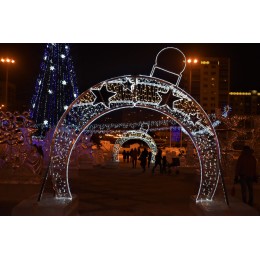 Световая арка Ёлочный шар №2